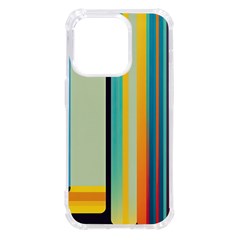 Colorful Rainbow Striped Pattern Stripes Background Iphone 14 Pro Tpu Uv Print Case by Bangk1t