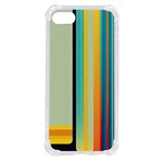 Colorful Rainbow Striped Pattern Stripes Background iPhone SE Front