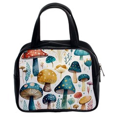 Mushroom Forest Fantasy Flower Nature Classic Handbag (two Sides) by Bangk1t