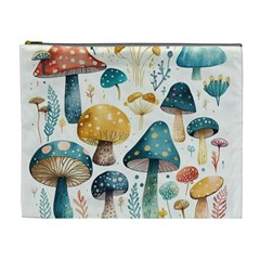 Mushroom Forest Fantasy Flower Nature Cosmetic Bag (xl) by Bangk1t