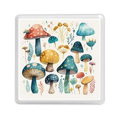 Mushroom Forest Fantasy Flower Nature Memory Card Reader (square) by Bangk1t