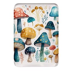 Mushroom Forest Fantasy Flower Nature Rectangular Glass Fridge Magnet (4 Pack)