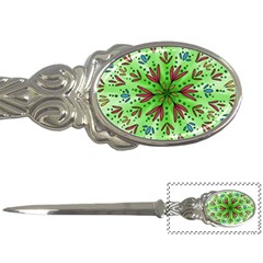 Flower Mandala Art Drawing Spring Background Letter Opener by Bangk1t