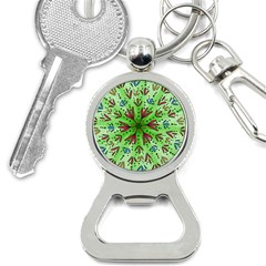 Flower Mandala Art Drawing Spring Background Bottle Opener Key Chain by Bangk1t