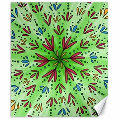 Flower Mandala Art Drawing Spring Background Canvas 20  X 24 