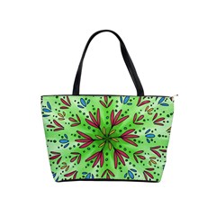 Flower Mandala Art Drawing Spring Background Classic Shoulder Handbag by Bangk1t