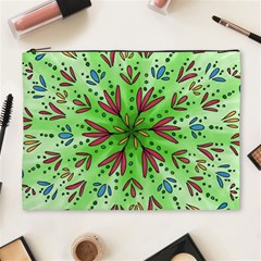 Flower Mandala Art Drawing Spring Background Cosmetic Bag (xl) by Bangk1t