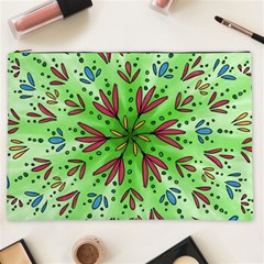 Flower Mandala Art Drawing Spring Background Cosmetic Bag (xxl) by Bangk1t