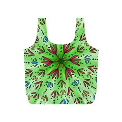 Flower Mandala Art Drawing Spring Background Full Print Recycle Bag (s) by Bangk1t