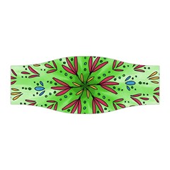 Flower Mandala Art Drawing Spring Background Stretchable Headband by Bangk1t