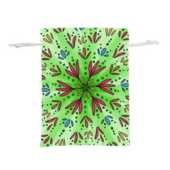 Flower Mandala Art Drawing Spring Background Lightweight Drawstring Pouch (s) by Bangk1t