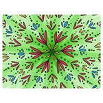 Flower Mandala Art Drawing Spring Background Two Sides Premium Plush Fleece Blanket (Extra Small) 40 x30  Blanket Back