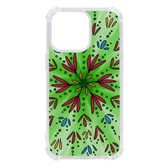 Flower Mandala Art Drawing Spring Background Iphone 13 Pro Tpu Uv Print Case