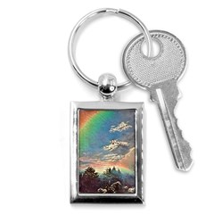 Abstract Art Psychedelic Arts Experimental Key Chain (rectangle) by Bangk1t