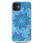 Flower Template Mandala Nature Blue Sketch Drawing iPhone 12/12 Pro TPU UV Print Case Front