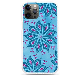 Flower Template Mandala Nature Blue Sketch Drawing Iphone 12 Pro Max Tpu Uv Print Case by Bangk1t