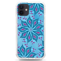 Flower Template Mandala Nature Blue Sketch Drawing Iphone 12 Mini Tpu Uv Print Case	 by Bangk1t