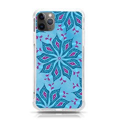 Flower Template Mandala Nature Blue Sketch Drawing Iphone 11 Pro Max 6 5 Inch Tpu Uv Print Case by Bangk1t