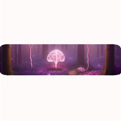 Trees Forest Landscape Nature Neon Large Bar Mat by Bangk1t