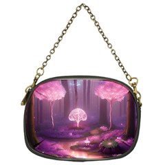 Trees Forest Landscape Nature Neon Chain Purse (one Side)