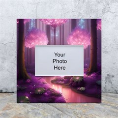 Trees Forest Landscape Nature Neon White Box Photo Frame 4  X 6  by Bangk1t