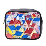 City Houses Cute Drawing Landscape Village Mini Toiletries Bag (Two Sides) Front