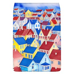 City Houses Cute Drawing Landscape Village Removable Flap Cover (l) by Bangk1t