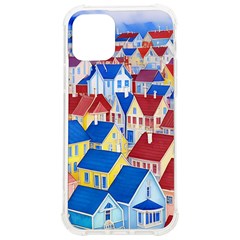 City Houses Cute Drawing Landscape Village Iphone 12/12 Pro Tpu Uv Print Case by Bangk1t