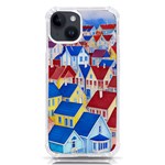 City Houses Cute Drawing Landscape Village iPhone 14 TPU UV Print Case Front