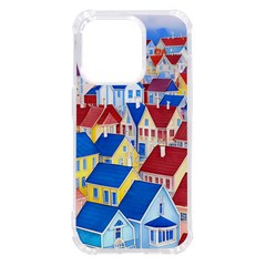 City Houses Cute Drawing Landscape Village Iphone 14 Pro Tpu Uv Print Case by Bangk1t