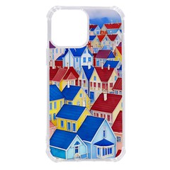 City Houses Cute Drawing Landscape Village Iphone 13 Pro Max Tpu Uv Print Case by Bangk1t