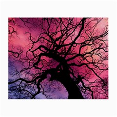 Trees Silhouette Sky Clouds Sunset Small Glasses Cloth by Bangk1t