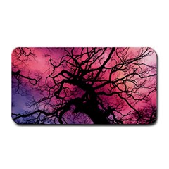 Trees Silhouette Sky Clouds Sunset Medium Bar Mat by Bangk1t