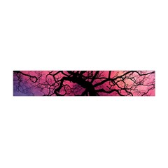 Trees Silhouette Sky Clouds Sunset Premium Plush Fleece Scarf (mini) by Bangk1t