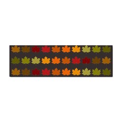 Autumn Fall Leaves Season Background Glitter Art Sticker (bumper) by Bangk1t