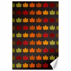 Autumn Fall Leaves Season Background Glitter Art Canvas 20  X 30  by Bangk1t