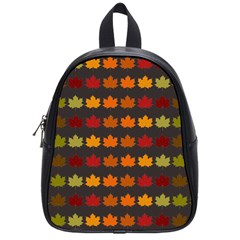 Autumn Fall Leaves Season Background Glitter Art School Bag (small) by Bangk1t