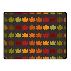 Autumn Fall Leaves Season Background Glitter Art Fleece Blanket (small) by Bangk1t