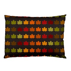 Autumn Fall Leaves Season Background Glitter Art Pillow Case (two Sides) by Bangk1t