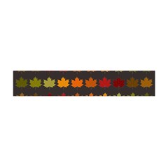 Autumn Fall Leaves Season Background Glitter Art Premium Plush Fleece Scarf (mini) by Bangk1t