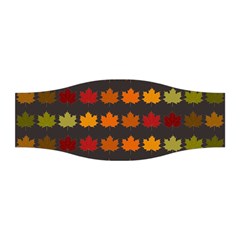 Autumn Fall Leaves Season Background Glitter Art Stretchable Headband by Bangk1t