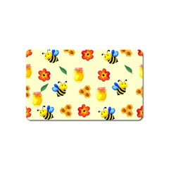 Seamless Background Honey Bee Wallpaper Texture Magnet (name Card) by Bangk1t