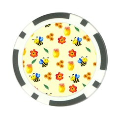 Seamless Background Honey Bee Wallpaper Texture Poker Chip Card Guard by Bangk1t