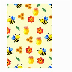 Seamless Background Honey Bee Wallpaper Texture Small Garden Flag (two Sides) by Bangk1t