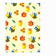 Seamless Background Honey Bee Wallpaper Texture Large Garden Flag (two Sides) by Bangk1t