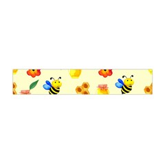 Seamless Background Honey Bee Wallpaper Texture Premium Plush Fleece Scarf (mini) by Bangk1t