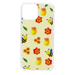 Seamless Background Honey Bee Wallpaper Texture Iphone 13 Mini Tpu Uv Print Case by Bangk1t