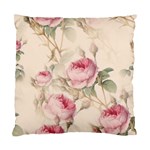 Roses Plants Vintage Retro Flowers Pattern Standard Cushion Case (Two Sides) Front