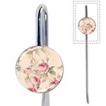 Roses Plants Vintage Retro Flowers Pattern Book Mark Front