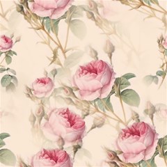 Roses Plants Vintage Retro Flowers Pattern Play Mat (rectangle) by Bangk1t